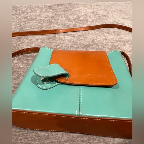 L’Artigiano Blue Leather Crossbody Bag - Picture 8 of 15